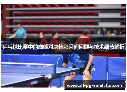 乒乓球比赛中的巅峰对决精彩瞬间回顾与技术细节解析